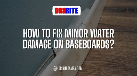 How to Fix Minor Water Damage on Baseboards